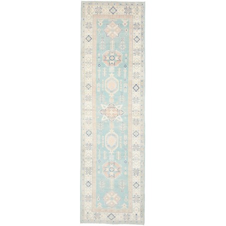 Tappeto Kazak Afghanistan bianco 83x287
