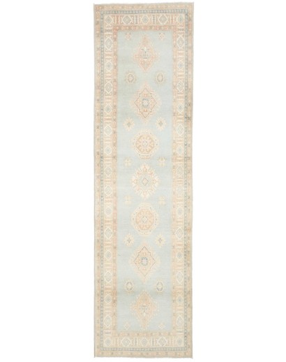 Tappeto Kazak Afghanistan bianco 83x297