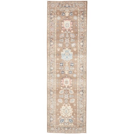 Tappeto Kazak Afghanistan marrone bianco 84x297