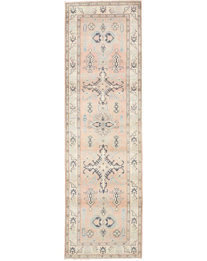 Tappeto Kazak Afghanistan bianco azzurro 85x286