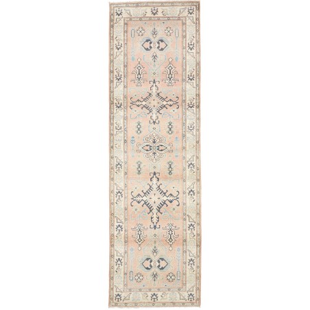Tappeto Kazak Afghanistan bianco azzurro 85x286