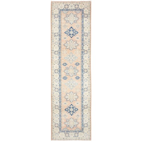 Tappeto Kazak Afghanistan bianco 83x290