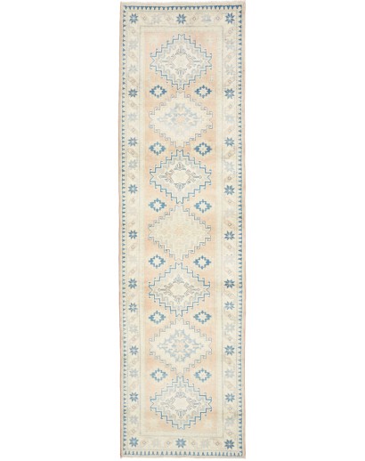 Tappeto Kazak Afghanistan bianco 54x302