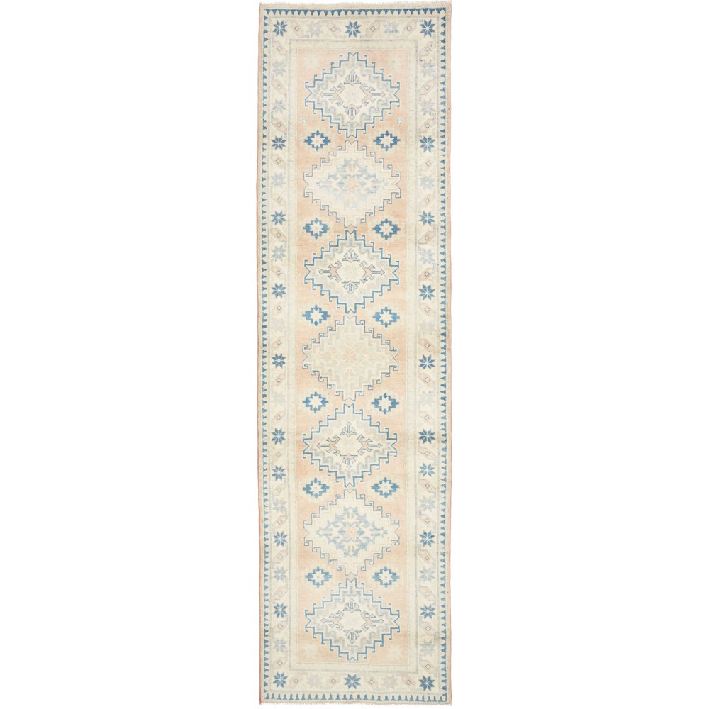 Tappeto Kazak Afghanistan bianco 54x302