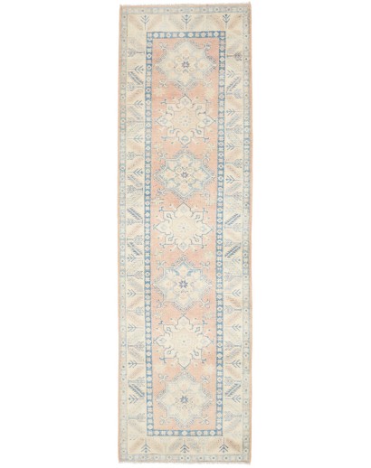 Tappeto Kazak Afghanistan bianco grigio 80x290