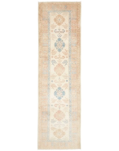 Tappeto Kazak Afghanistan giallo marrone 81x276