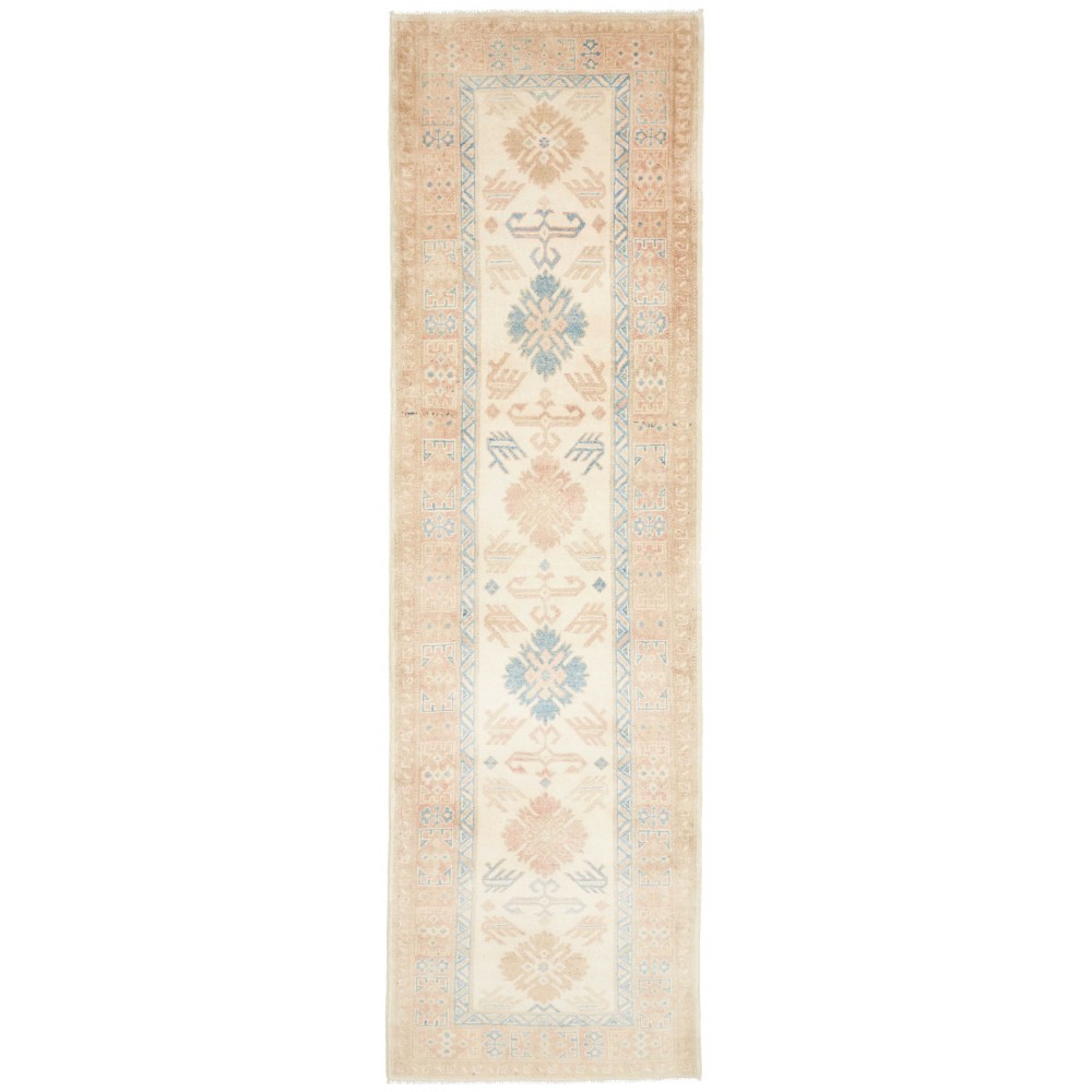 Tappeto Kazak Afghanistan giallo marrone 81x276