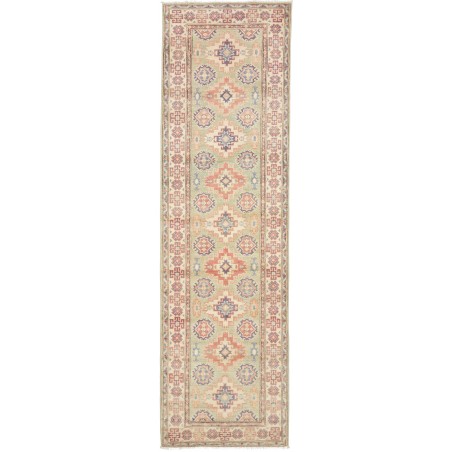 Tappeto Kazak Afghanistan marrone giallo 88x298