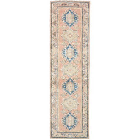 Tappeto Kazak Afghanistan beige grigio 81x297