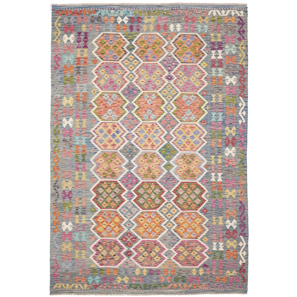 Tappeto Kilim Afghanistan marrone 204x301