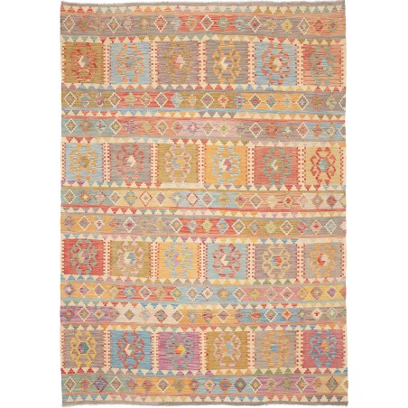 Tappeto Kilim Afghanistan marrone 203x282