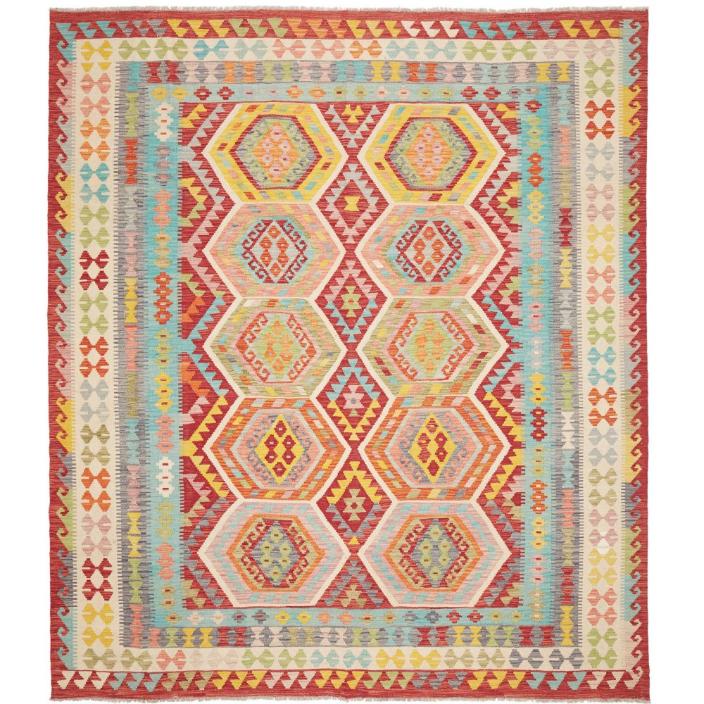 Tappeto Kilim Afghanistan marrone beige 254x287