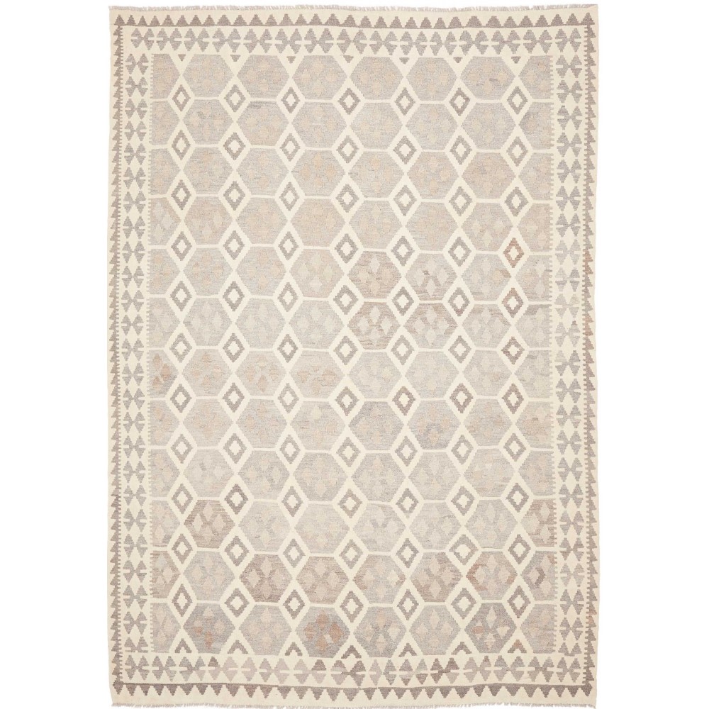 Tappeto Kilim Afghanistan bianco 206x295