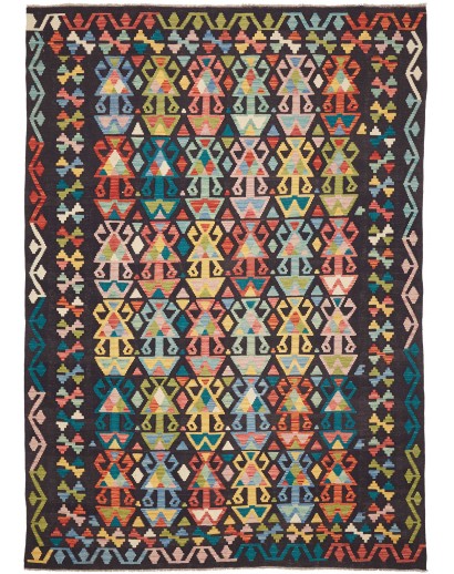 Tappeto Kilim Afghanistan marrone 204x288