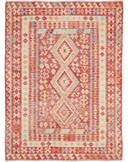 Tappeto Kilim Afghanistan marrone giallo 199x292