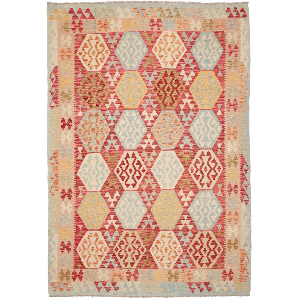 Tappeto Kilim Afghanistan marrone 203x294