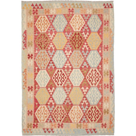 Tappeto Kilim Afghanistan marrone 203x294