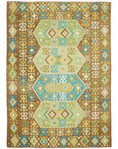 Tappeto Kilim Afghanistan marrone 205x292