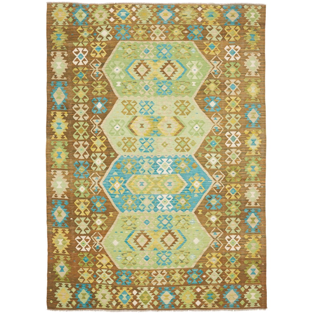 Tappeto Kilim Afghanistan marrone 205x292