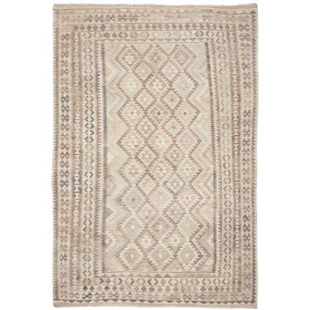 Tappeto Kilim Afghanistan beige azzurro 198x291