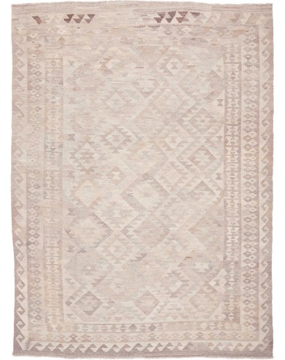 Tappeto Kilim Afghanistan beige bianco 208x286