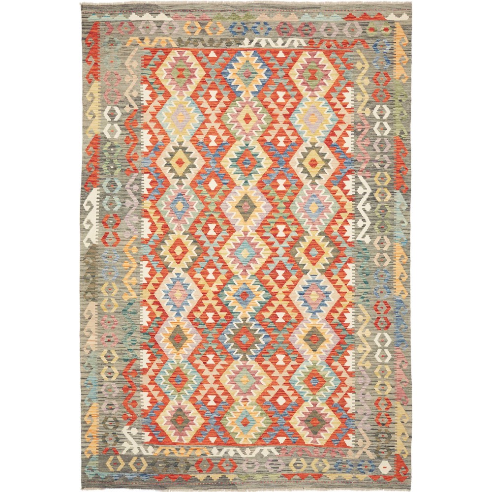 Tappeto Kilim Afghanistan marrone 204x297