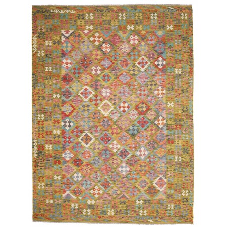 Tappeto Kilim Afghanistan marrone bianco 249x338