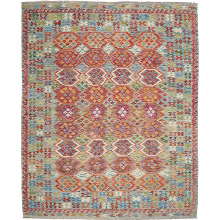 Tappeto Kilim Afghanistan marrone azzurro 251x304