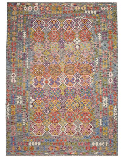 Tappeto Kilim Afghanistan bianco 253x349