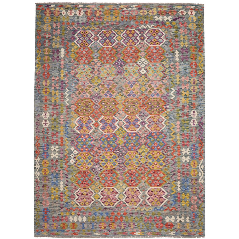 Tappeto Kilim Afghanistan bianco 253x349