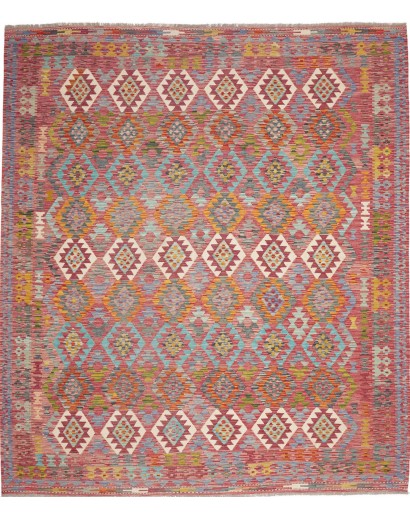 Tappeto Kilim Afghanistan marrone bianco 255x296