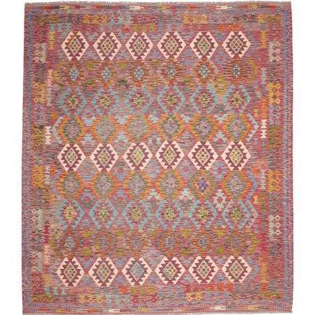 Tappeto Kilim Afghanistan marrone bianco 255x296