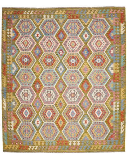 Tappeto Kilim Afghanistan marrone arancione 257x295