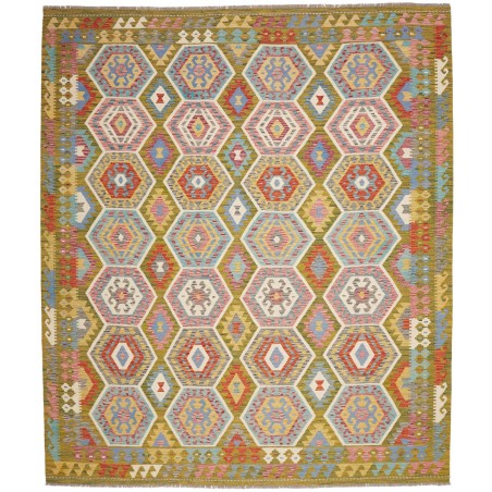 Tappeto Kilim Afghanistan marrone arancione 257x295