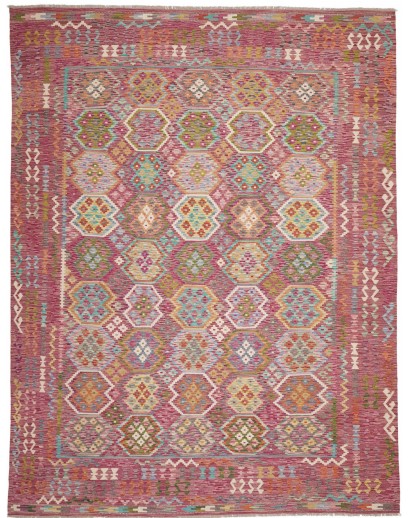 Tappeto Kilim Afghanistan marrone beige 266x343
