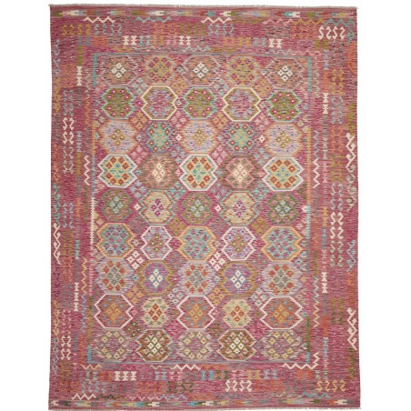 Tappeto Kilim Afghanistan marrone beige 266x343