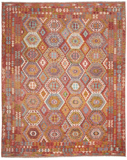 Tappeto Kilim Afghanistan rosso 305x388