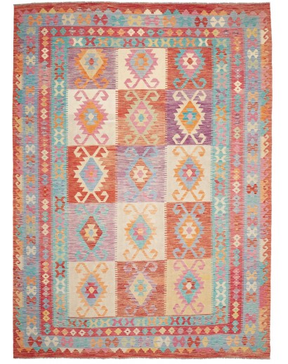 Tappeto Kilim Afghanistan marrone 248x341
