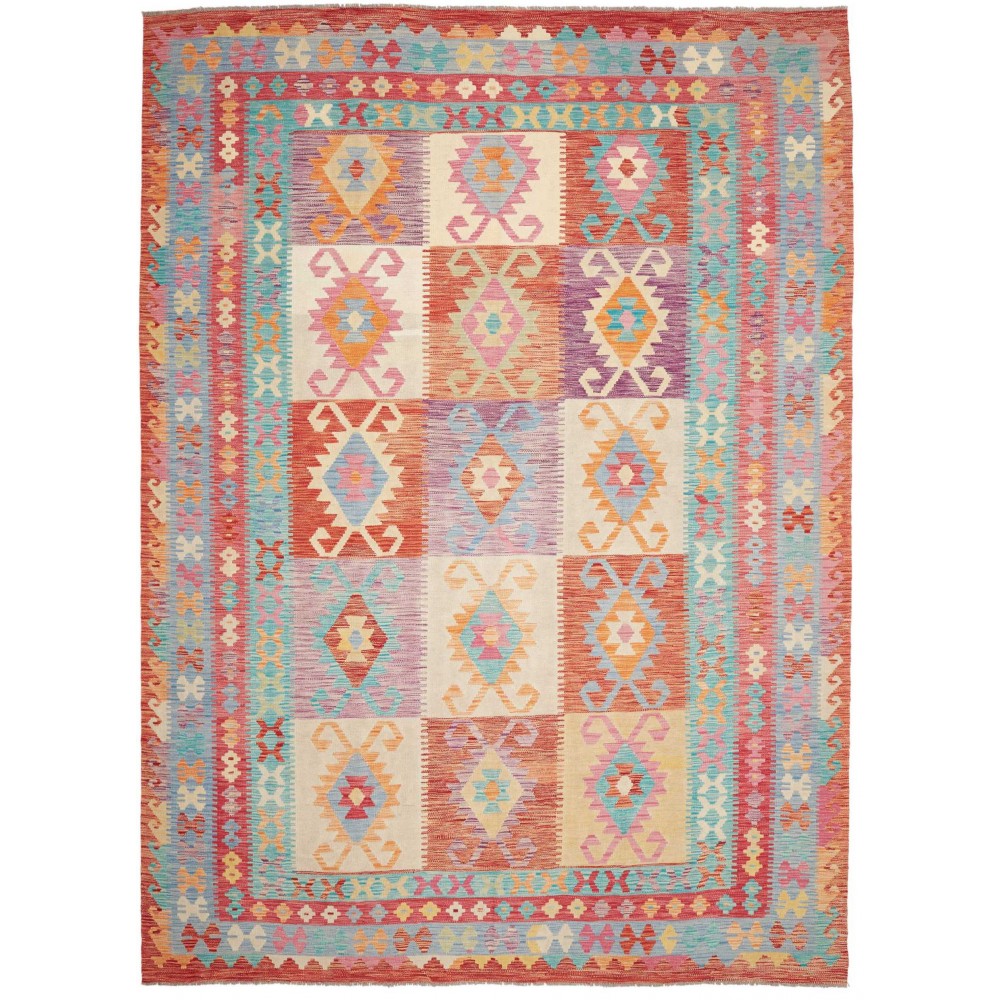 Tappeto Kilim Afghanistan marrone 248x341