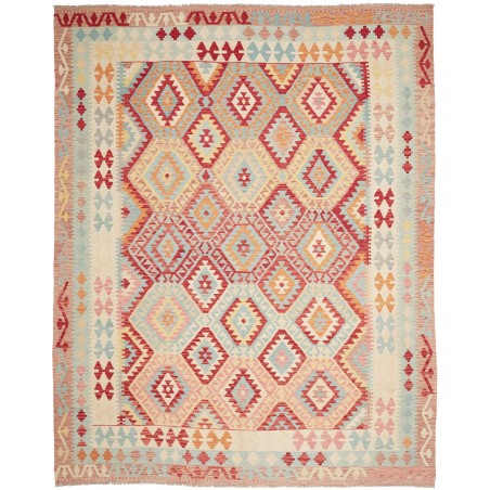 Tappeto Kilim Afghanistan beige rosso 263x335