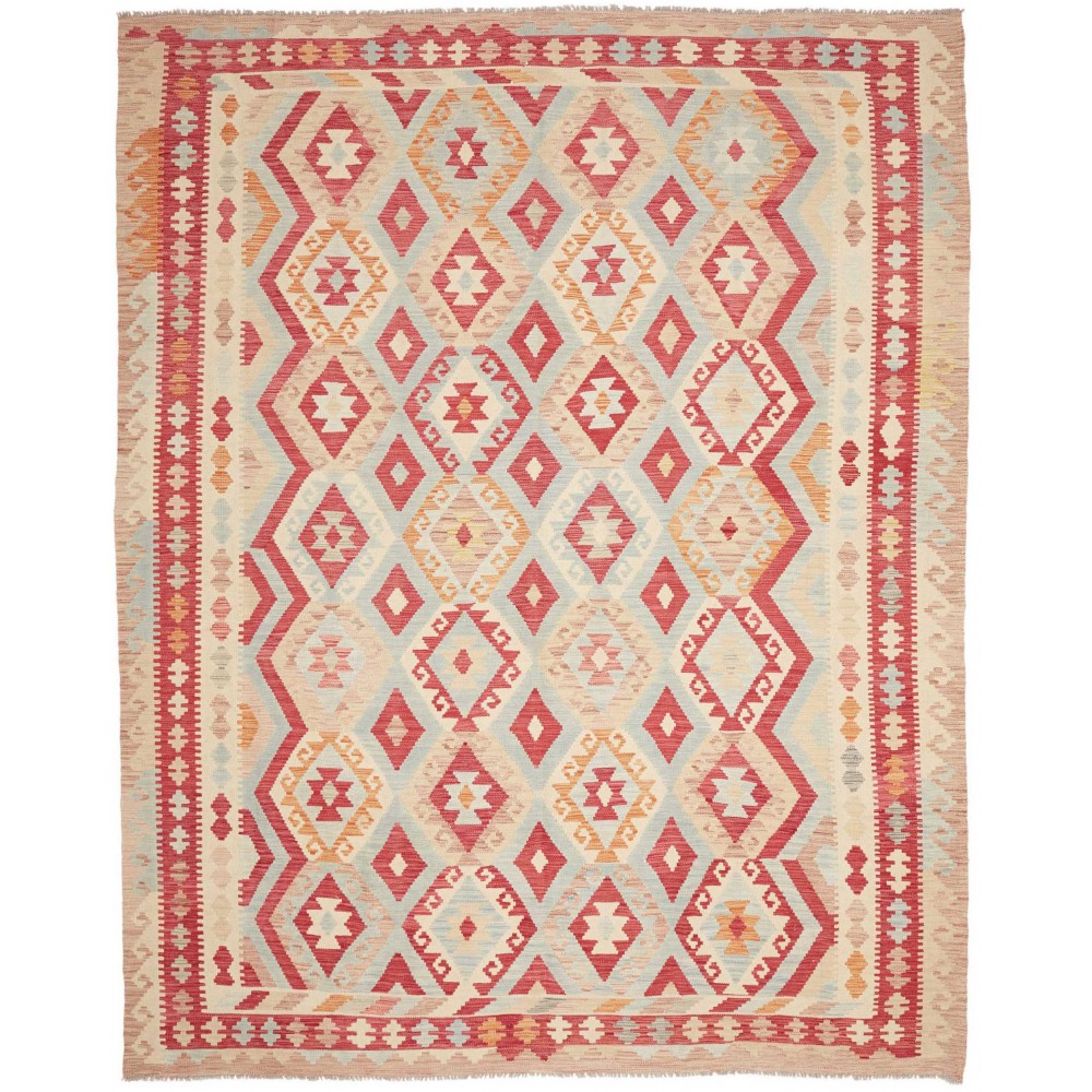 Tappeto Kilim Afghanistan beige rosso 265x334