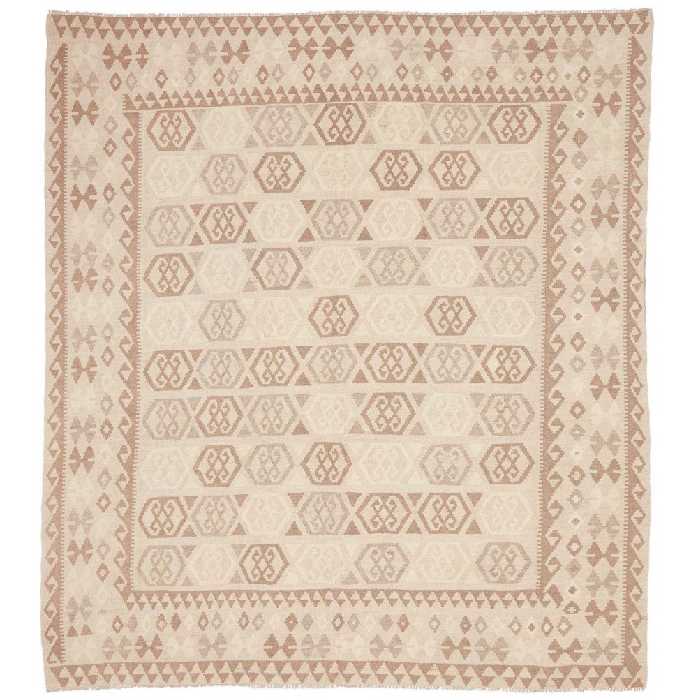 Tappeto Kilim Afghanistan beige marrone 245x279