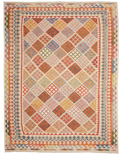 Tappeto Kilim Afghanistan marrone 263x353