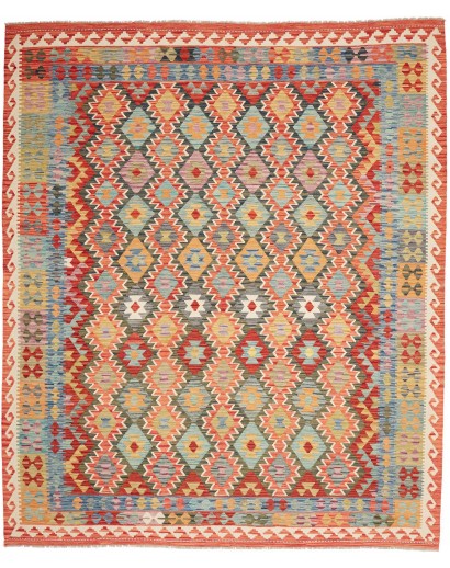 Tappeto Kilim Afghanistan marrone grigio 247x296