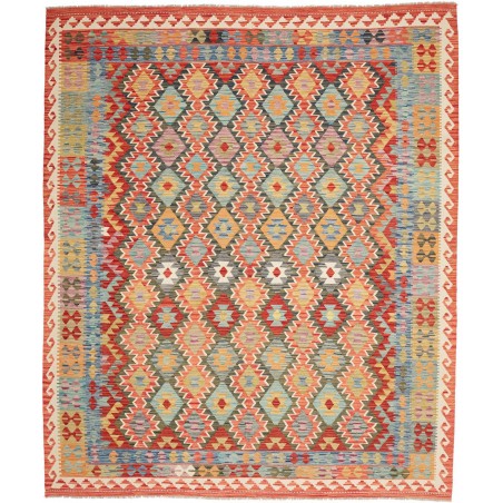 Tappeto Kilim Afghanistan marrone grigio 247x296