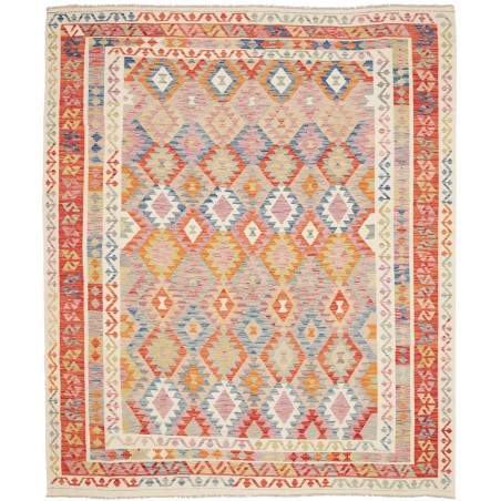 Tappeto Kilim Afghanistan beige arancione 246x291