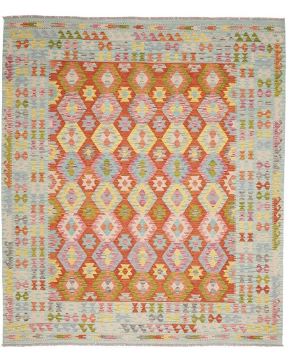 Tappeto Kilim Afghanistan marrone beige 254x294
