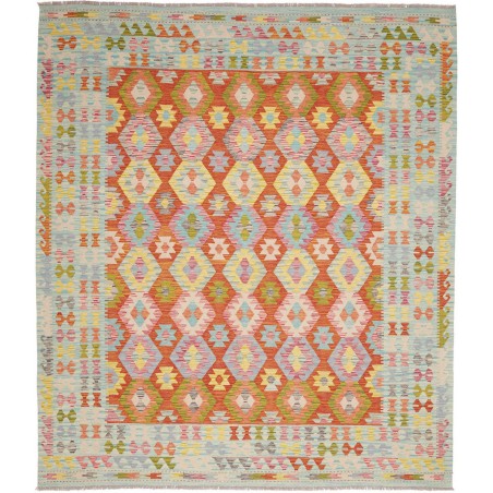 Tappeto Kilim Afghanistan marrone beige 254x294