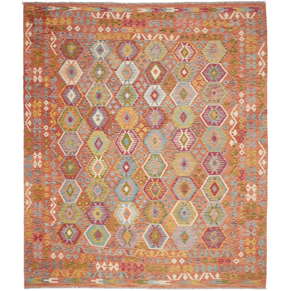 Tappeto Kilim Afghanistan marrone 255x298