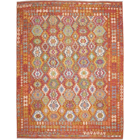 Tappeto Kilim Afghanistan arancione 276x345
